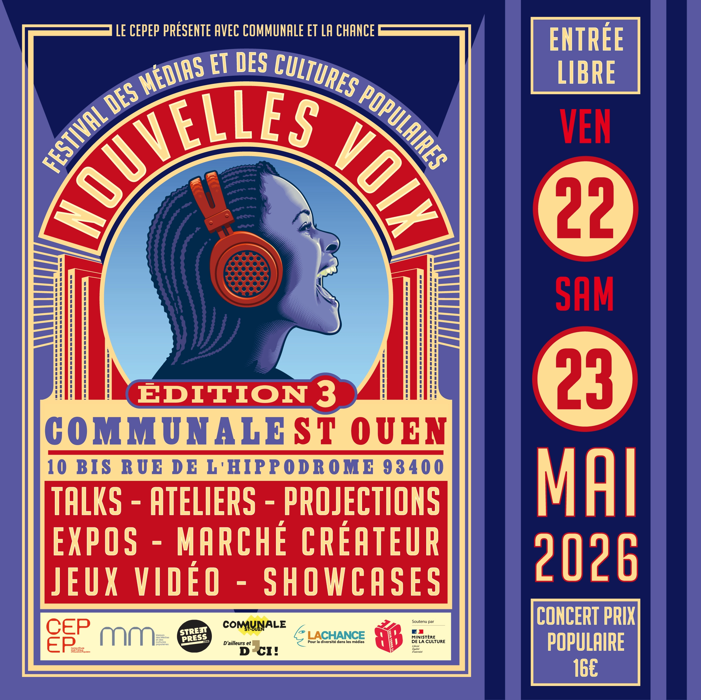 Festival Nouvelles Voix 2026 — affiche officielle